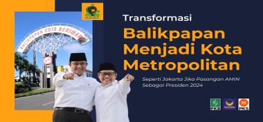 Transformasi Balikpapan Menjadi Kota Metropolitan Seperti Jakarta Jika Pasangan AMIN Sebagai Presiden 2024