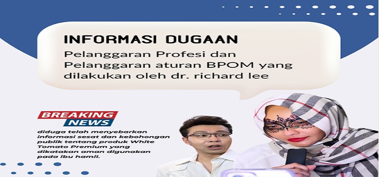 Diduga Telah Menyebarkan Informasi Sesat dan Kebohongan Publik