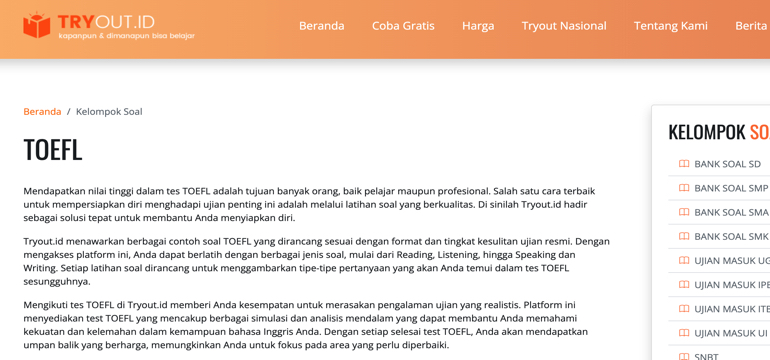 Belajar Online Bahasa Inggris untuk Menghadapi Tes TOEFL