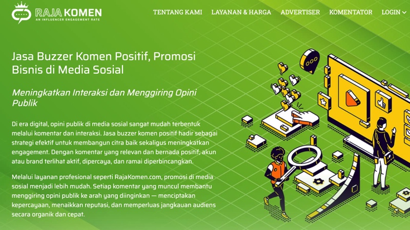 Jasa Buzzer Profesional untuk Bisnis & Branding: Cara Efektif Viral di Media Sosial Bersama RajaKomen.com